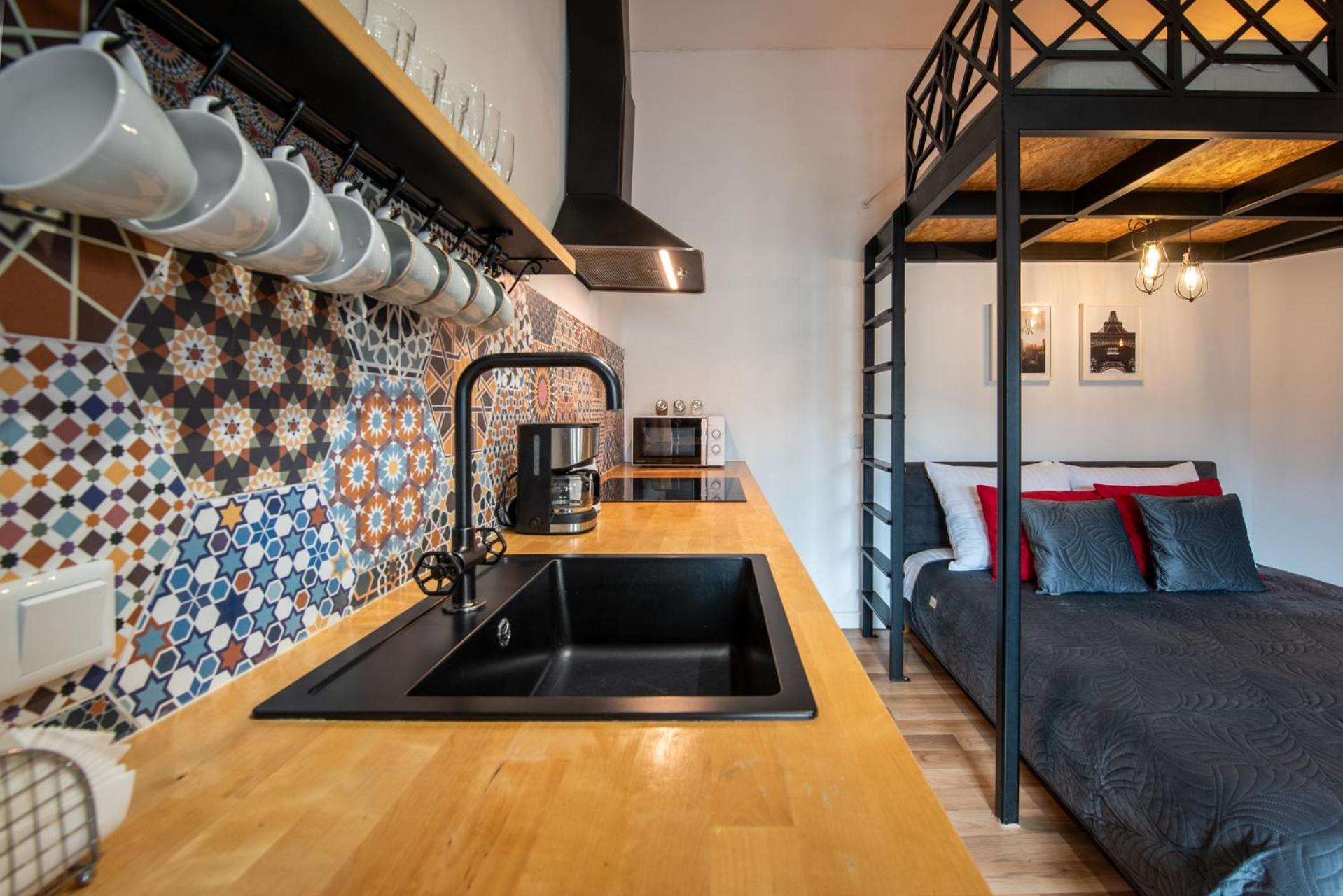 Modern Apartment Arizona Studio Old Town Dietla Balcony Krakow Exterior photo